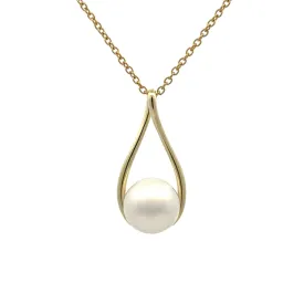 9K Yellow Gold Australian South Sea 11-12mm Cultured Pearl Pendant