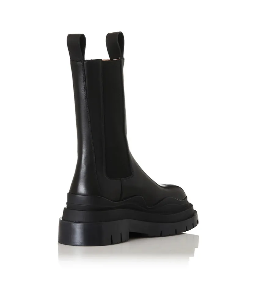 Alias Mae Piper High Chelsea Boots Black Burnished Boots