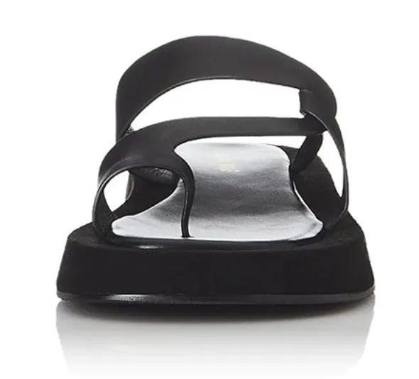 Alias Mae Polo Black Leather Sandals