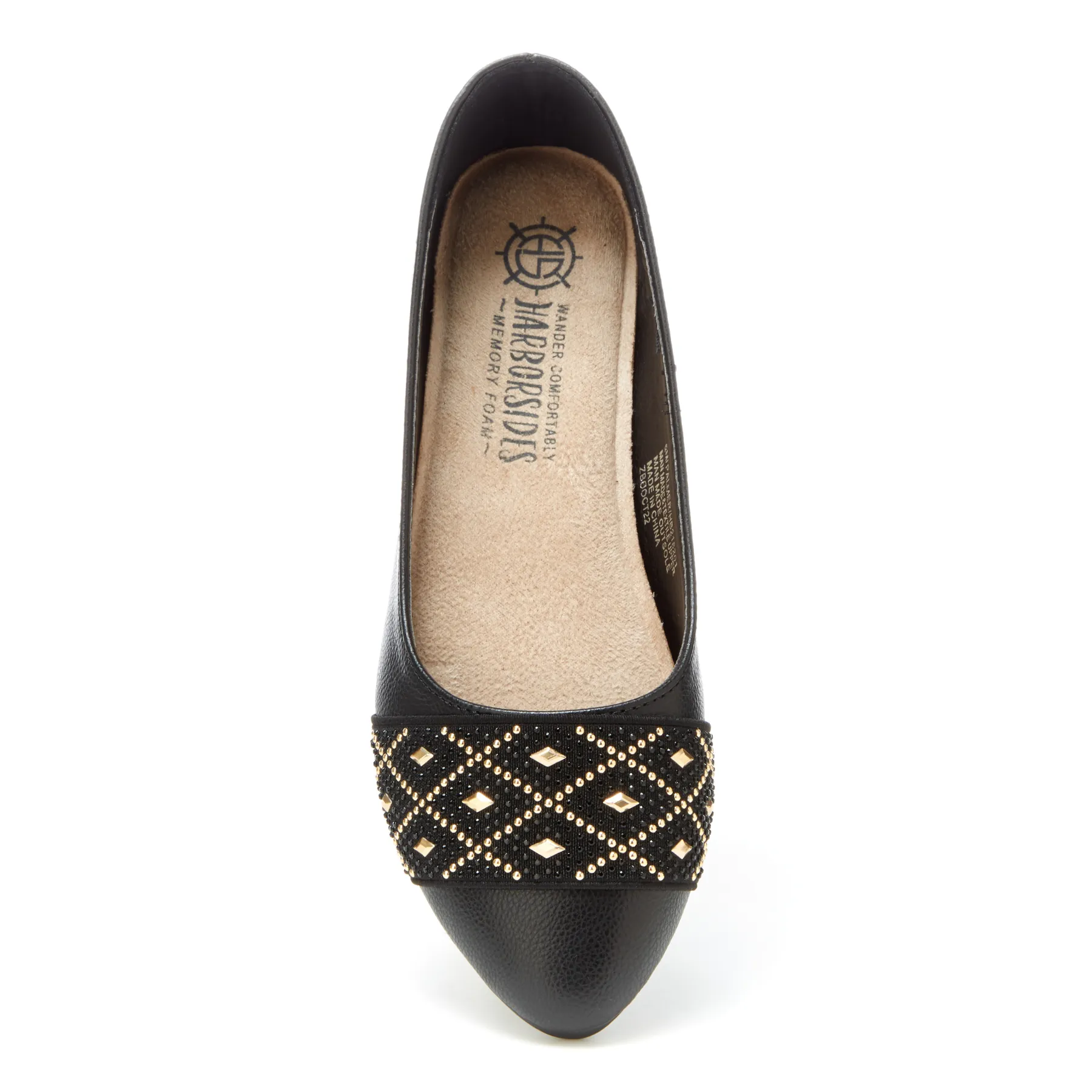 Almond Toe Diamond Band Flats (Palmer)