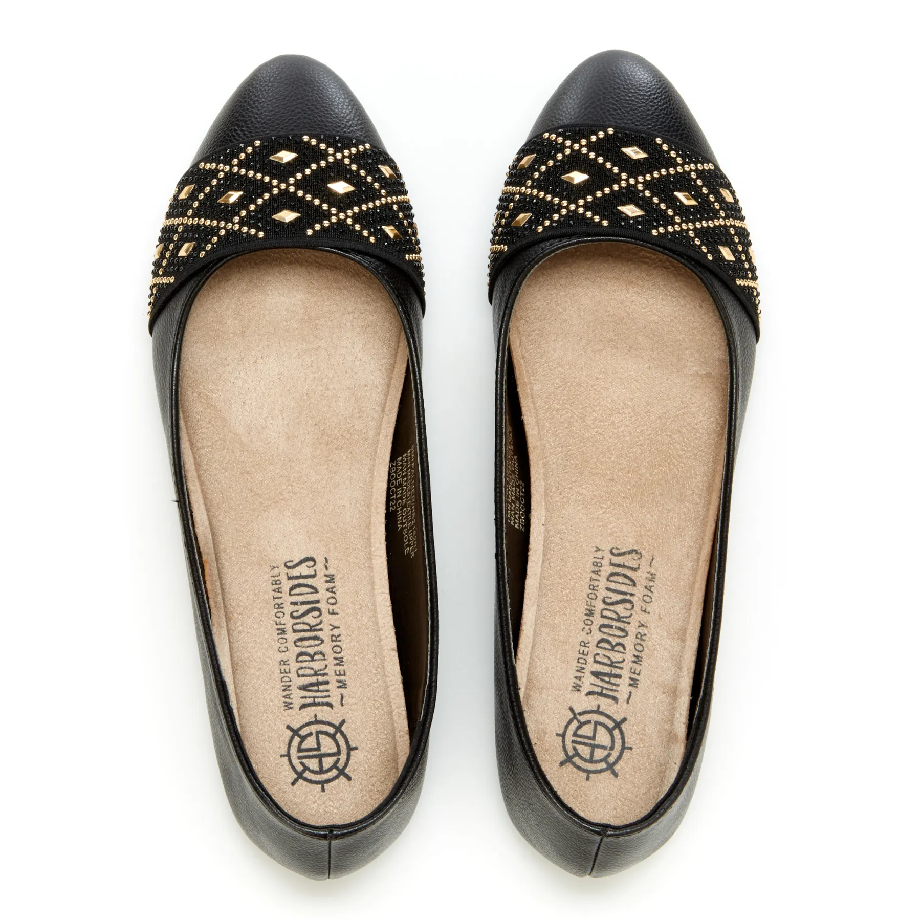 Almond Toe Diamond Band Flats (Palmer)