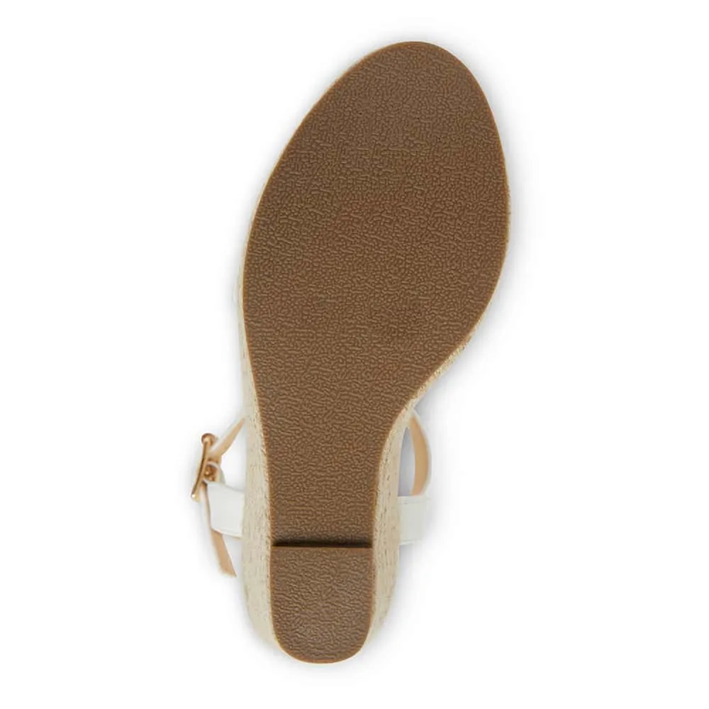 Amato Espadrille in White Smooth