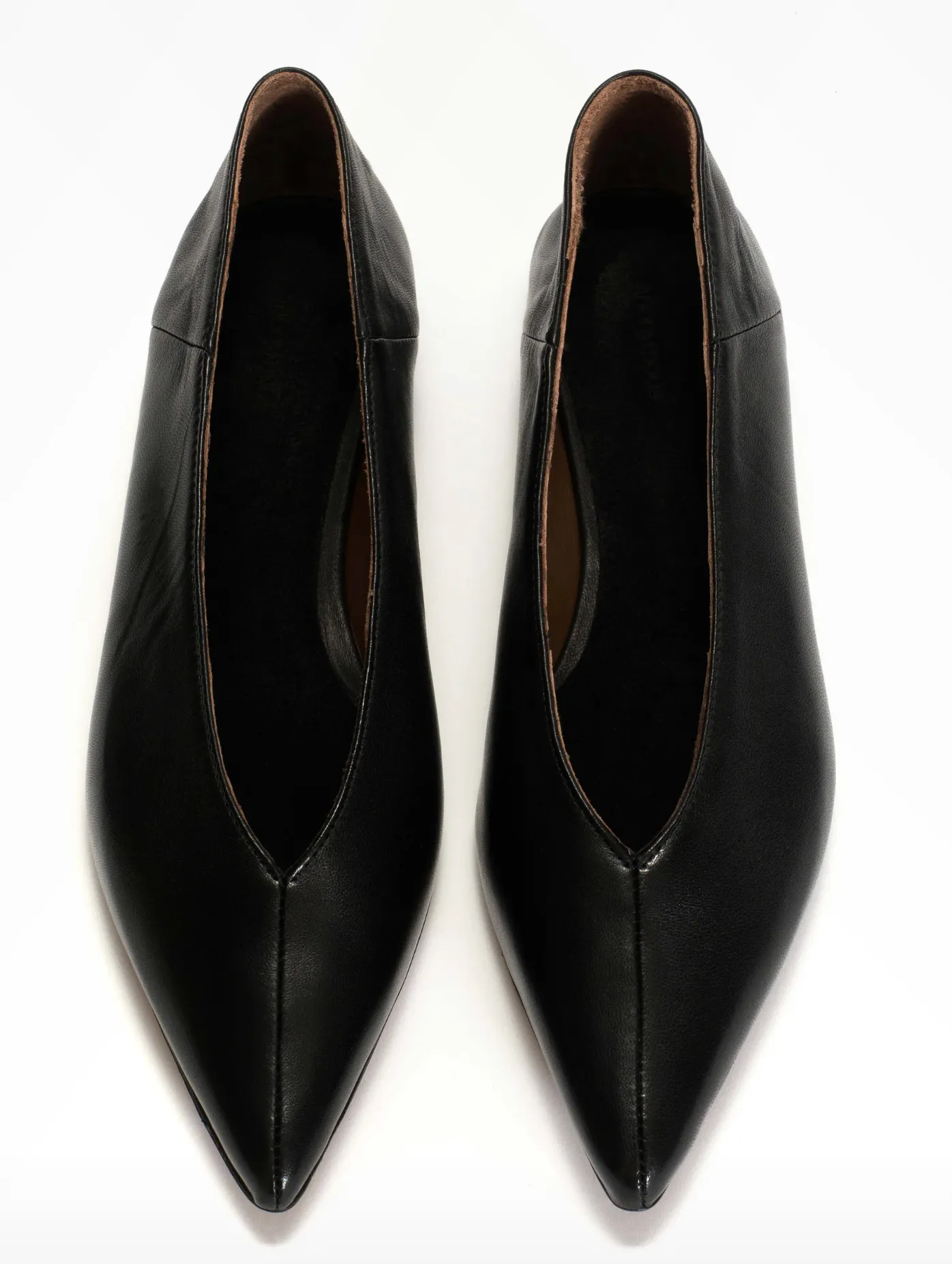 Anonymous Copenhagen Cassie Black Leather Flats