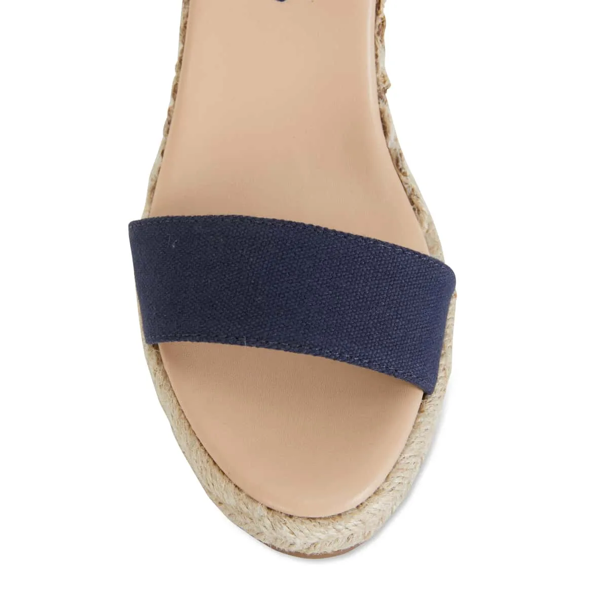 Audrey Espadrille in Navy Fabric