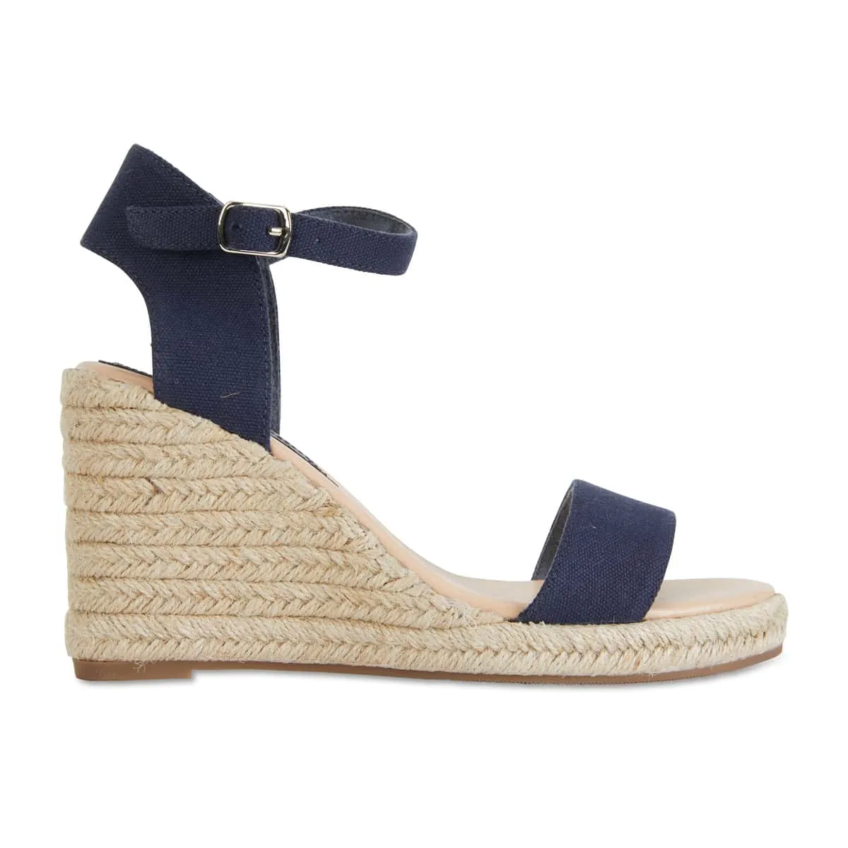 Audrey Espadrille in Navy Fabric