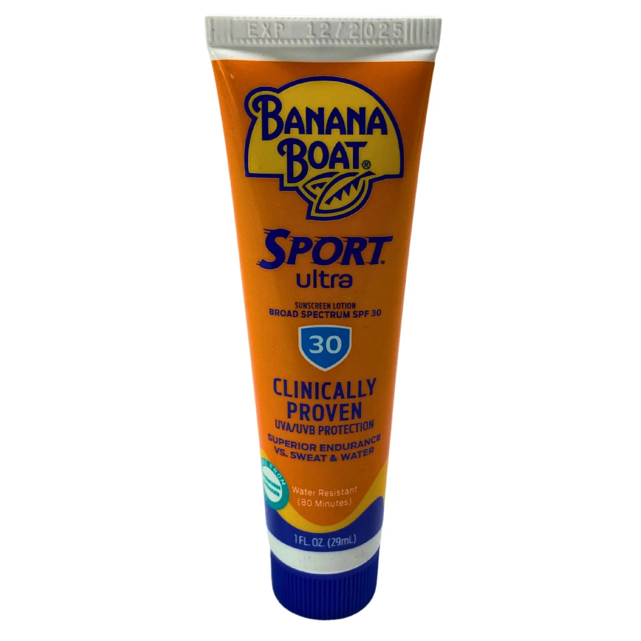 Banana Boat Sport Ultra Sunscreen Lotion Broad Spectrum SPF 30 1 FL OZ (180 Pcs Lot)