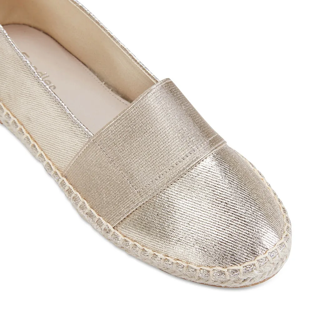 Bangkok Loafer in Soft Gold Fabric