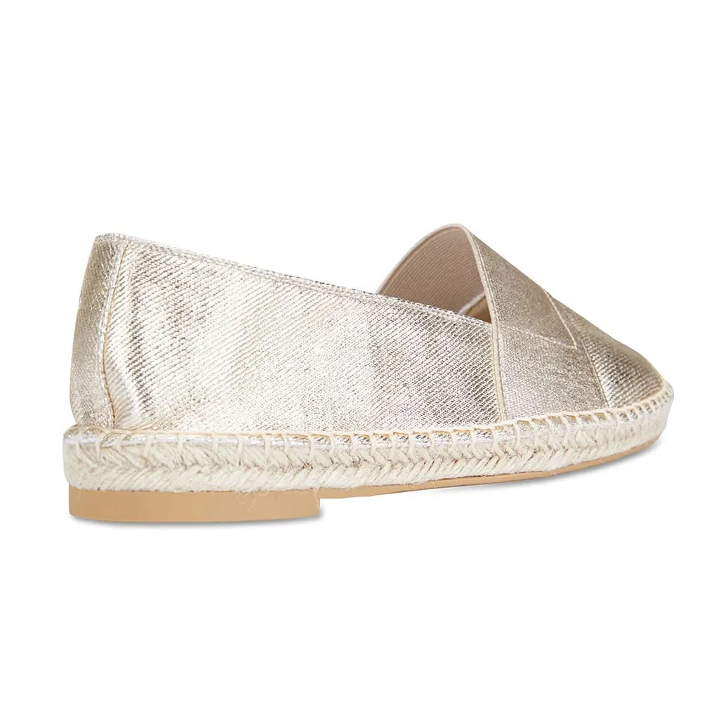 Bangkok Loafer in Soft Gold Fabric