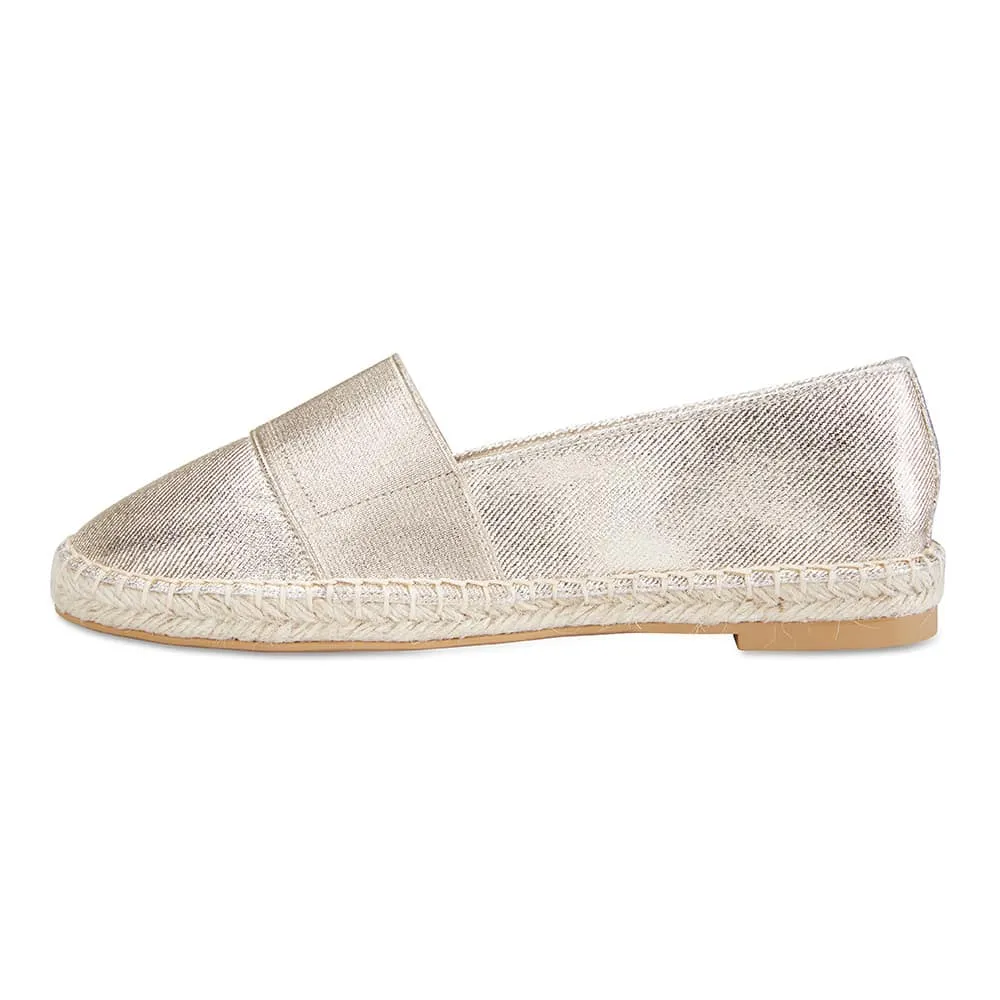 Bangkok Loafer in Soft Gold Fabric