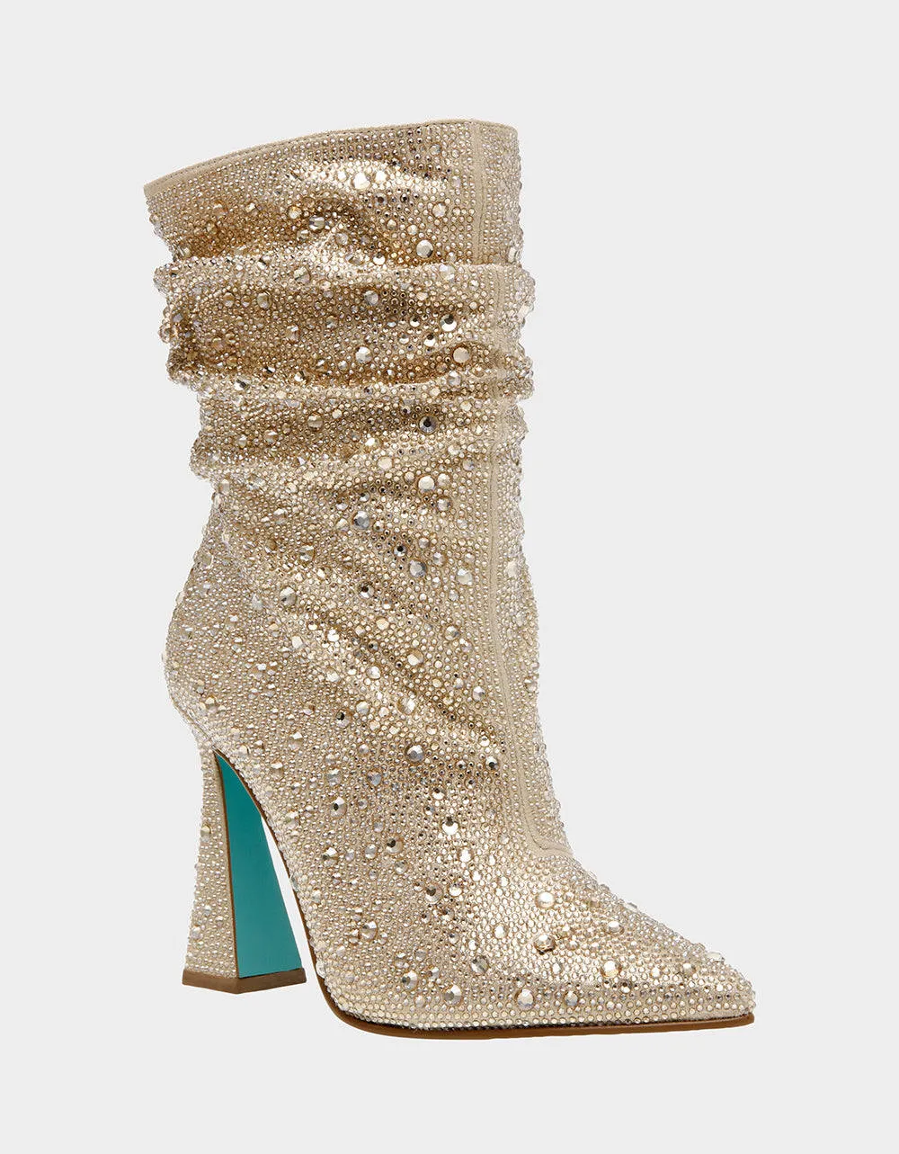 Betsy Johnson Mac Bootie in Light Gold