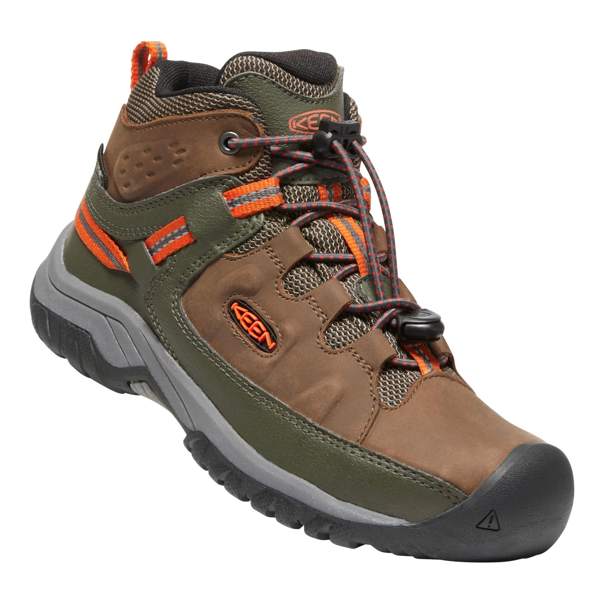 Big Kids’ Targhee Waterproof Boot Dark Earth/Forest Night
