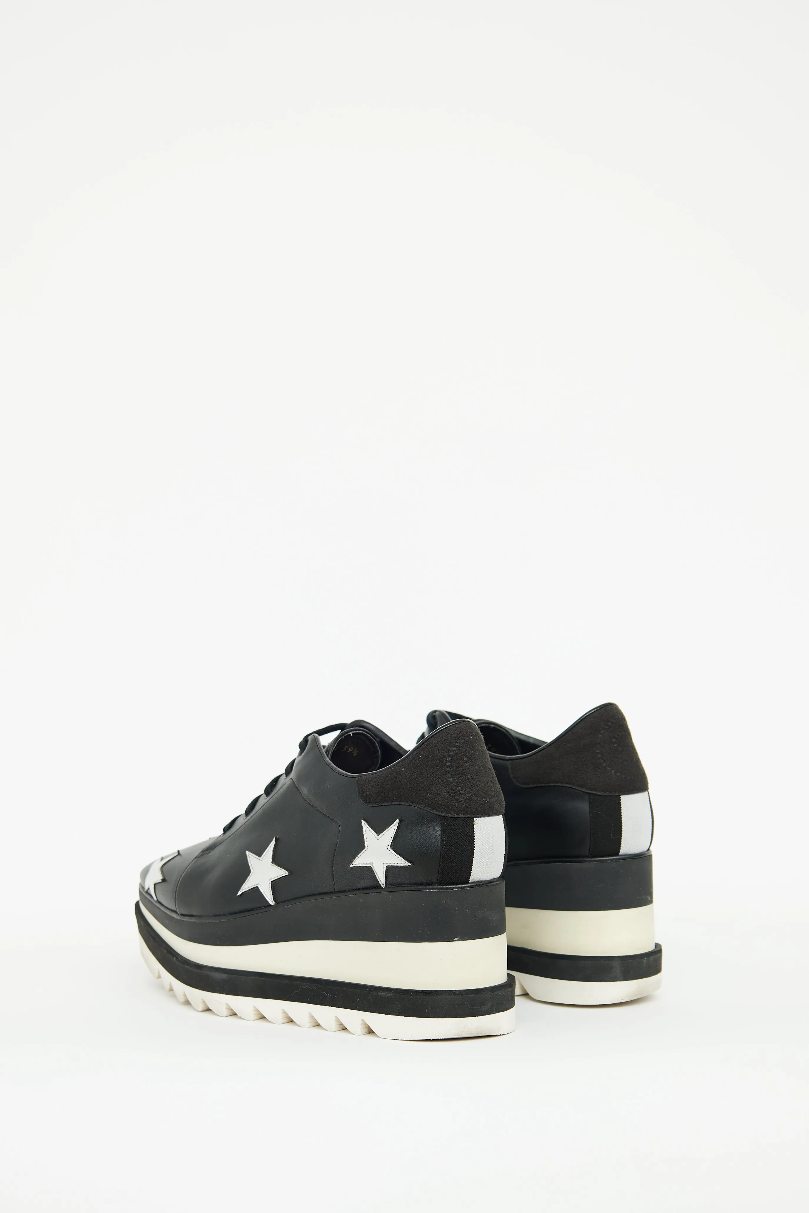 Black Elyse Star Derby Sneaker