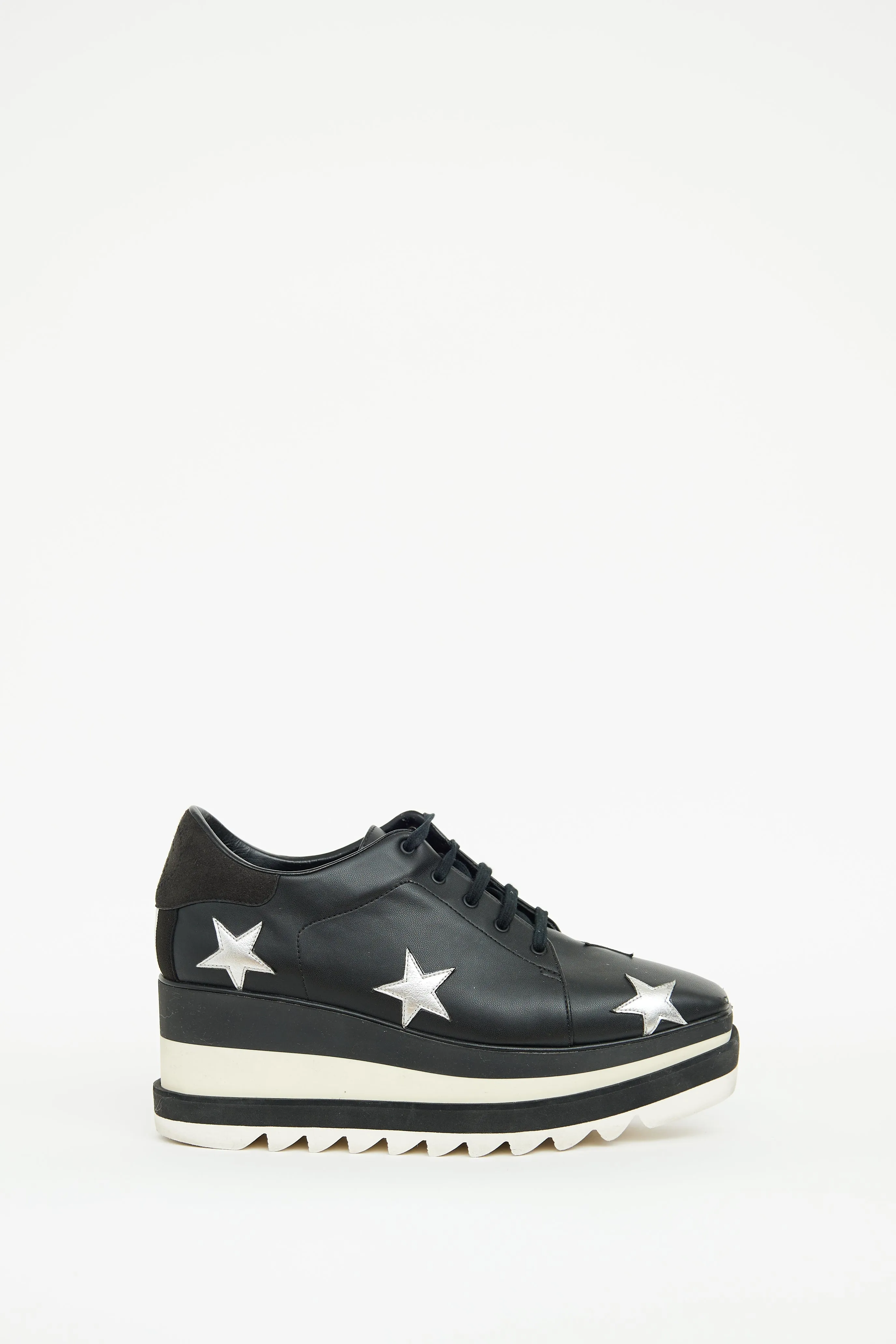 Black Elyse Star Derby Sneaker
