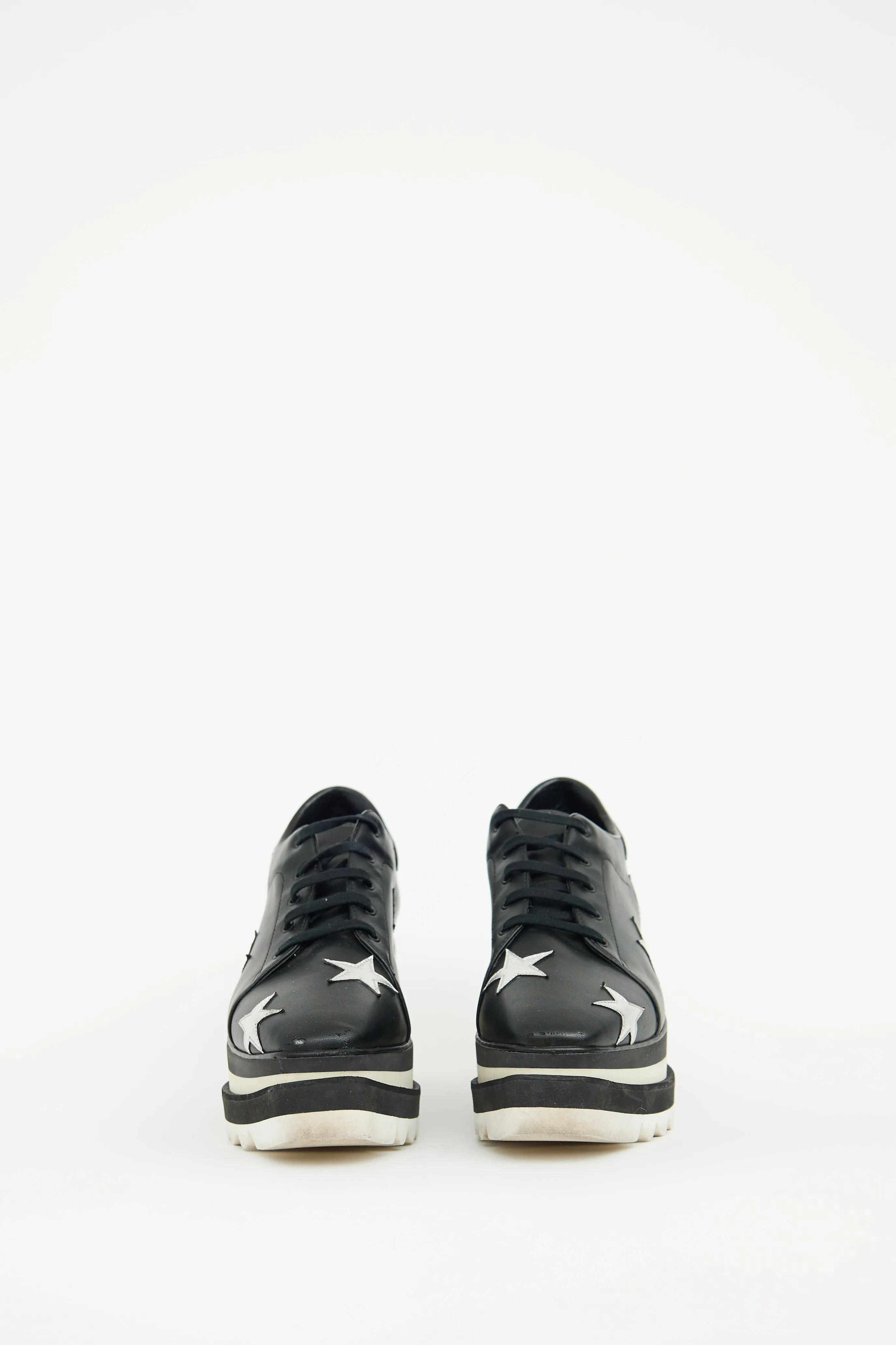 Black Elyse Star Derby Sneaker