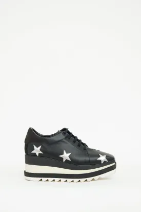 Black Elyse Star Derby Sneaker