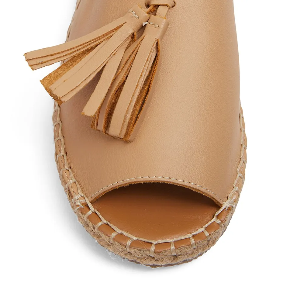 Blink Espadrille in Natural Leather