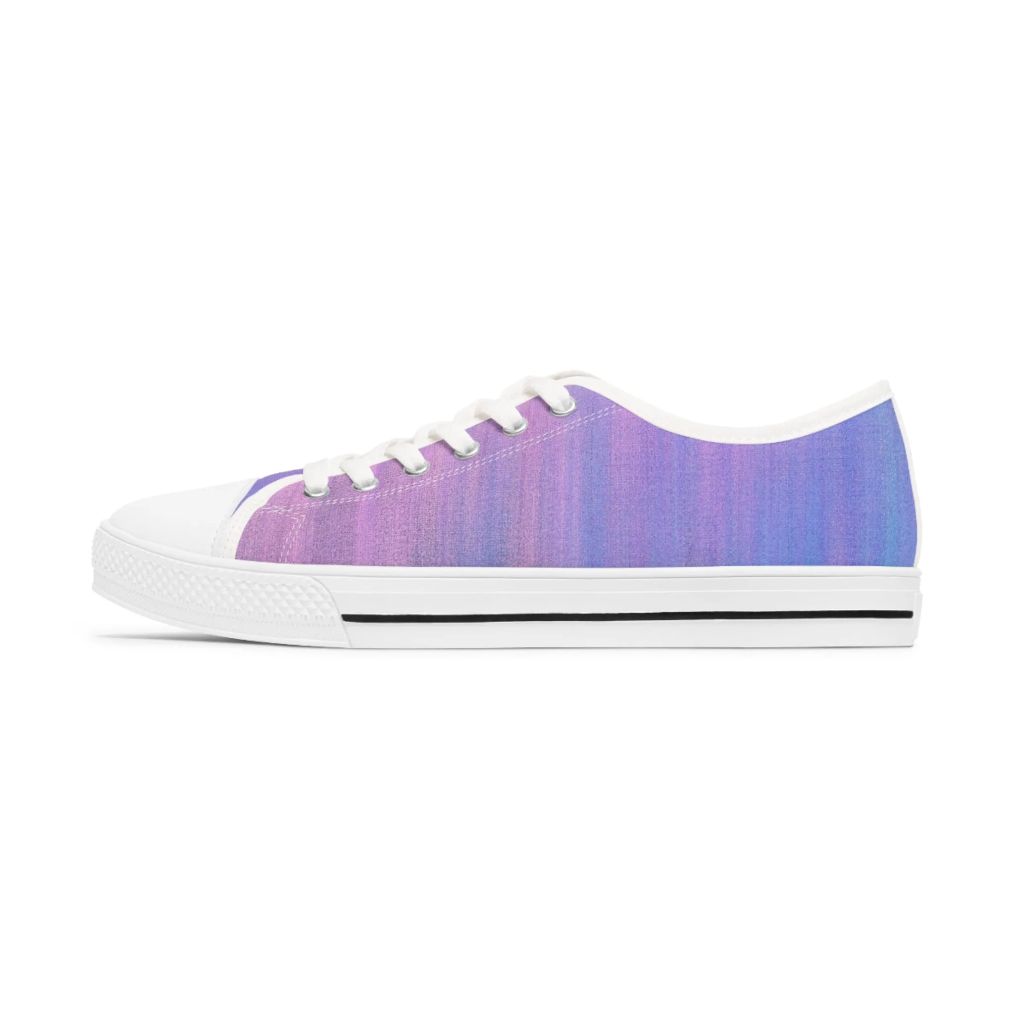 Blue & Purple Metalic - Inovax Woman's Low Top Sneakers