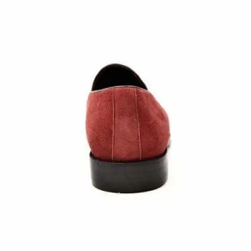 British Walkers Space Men's Burgundy Leather Loafers