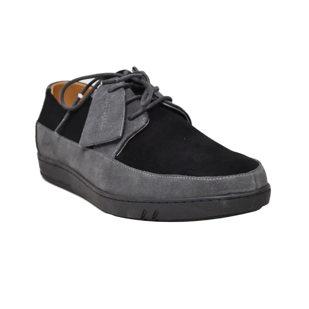 British Walkers Westminster Vintage Bally Style Men's Leather and Suede Low Top Sneakers