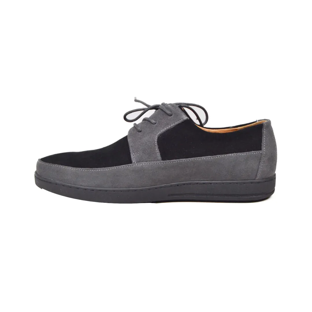 British Walkers Westminster Vintage Bally Style Men's Leather and Suede Low Top Sneakers