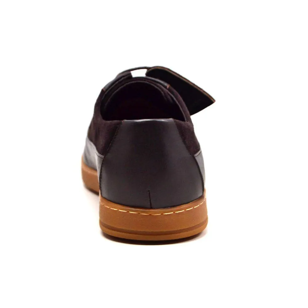 British Walkers Westminster Vintage Bally Style Men's Leather and Suede Low Top Sneakers