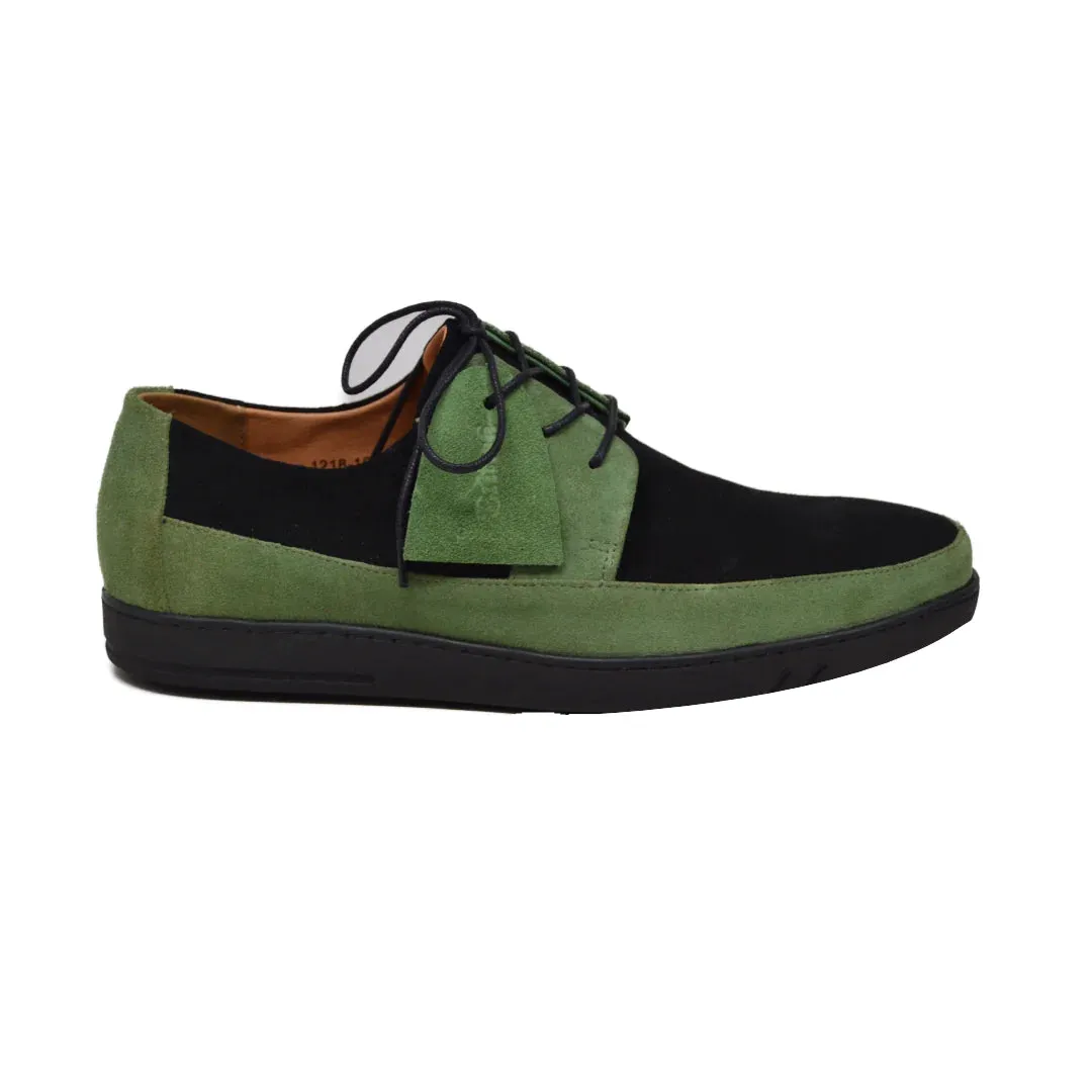 British Walkers Westminster Vintage Bally Style Men's Leather and Suede Low Top Sneakers