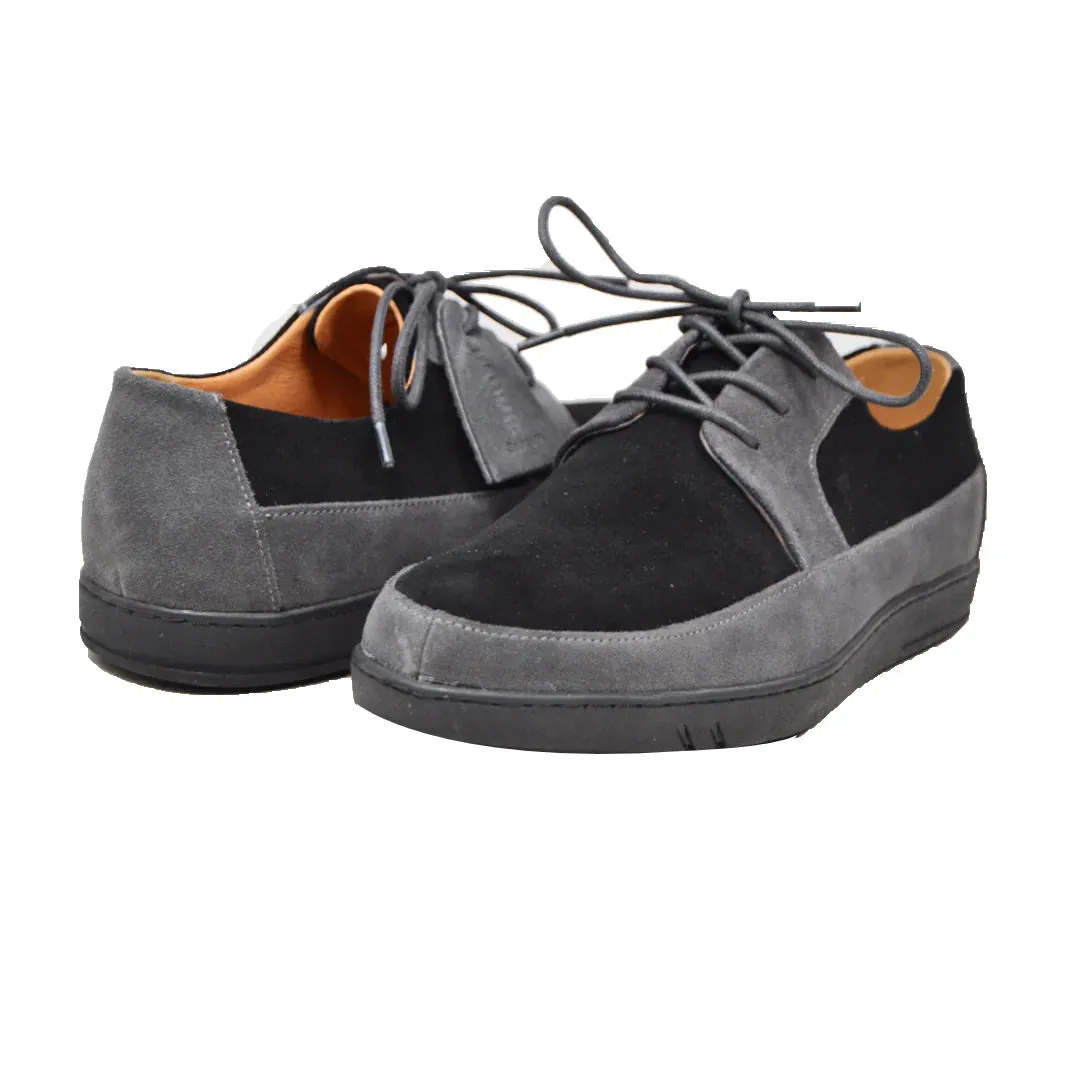 British Walkers Westminster Vintage Bally Style Men's Leather and Suede Low Top Sneakers