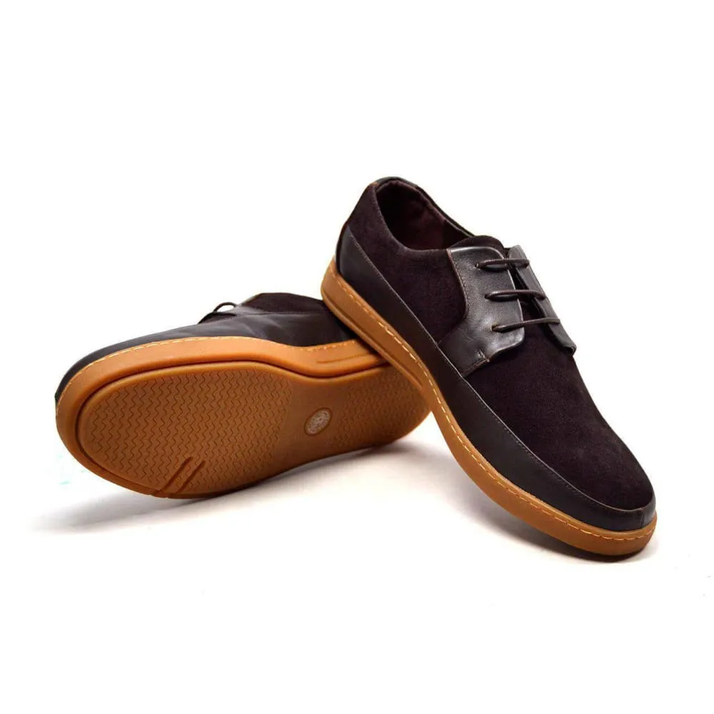 British Walkers Westminster Vintage Bally Style Men's Leather and Suede Low Top Sneakers