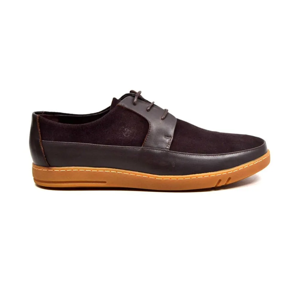 British Walkers Westminster Vintage Bally Style Men's Leather and Suede Low Top Sneakers