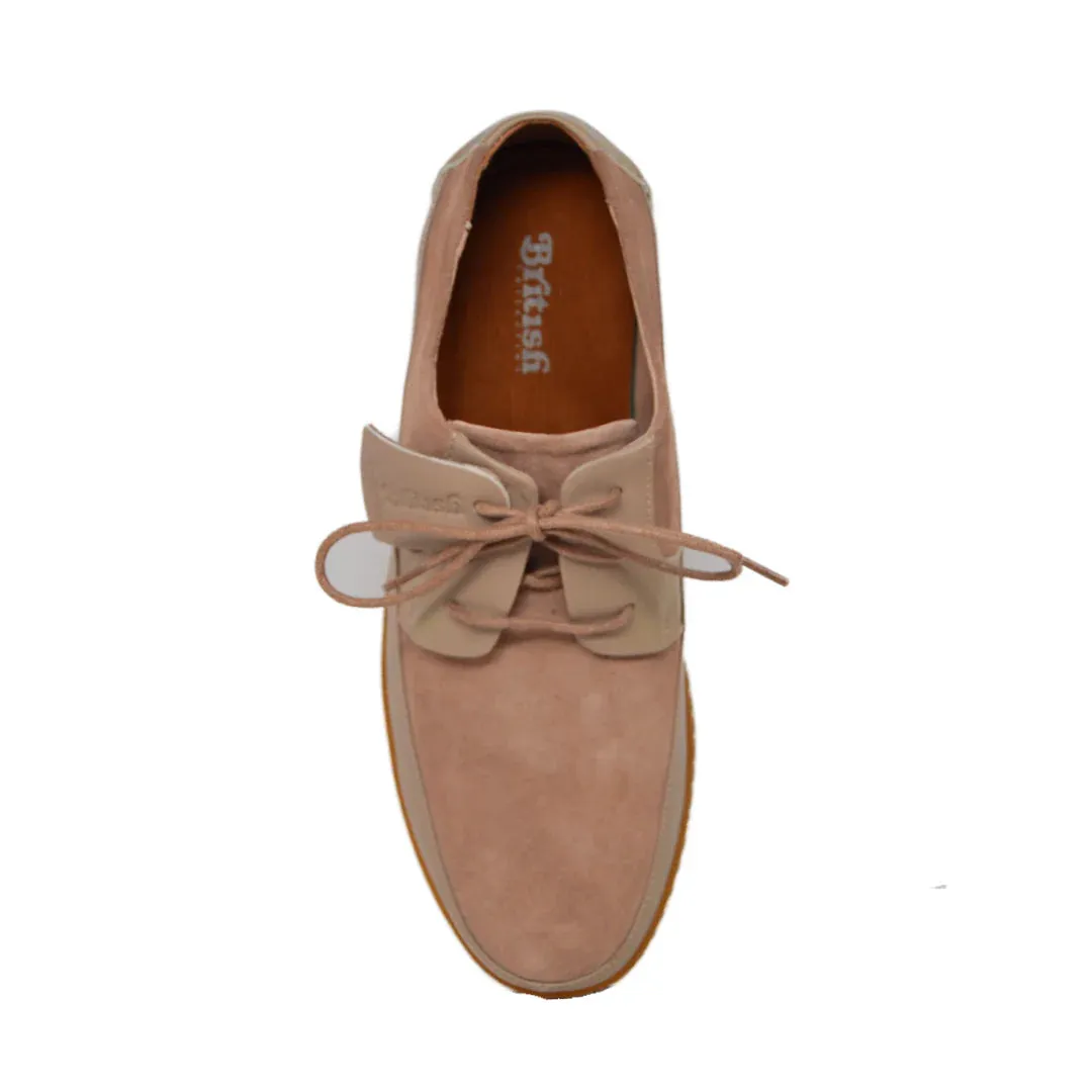 British Walkers Westminster Vintage Bally Style Men's Leather and Suede Low Top Sneakers