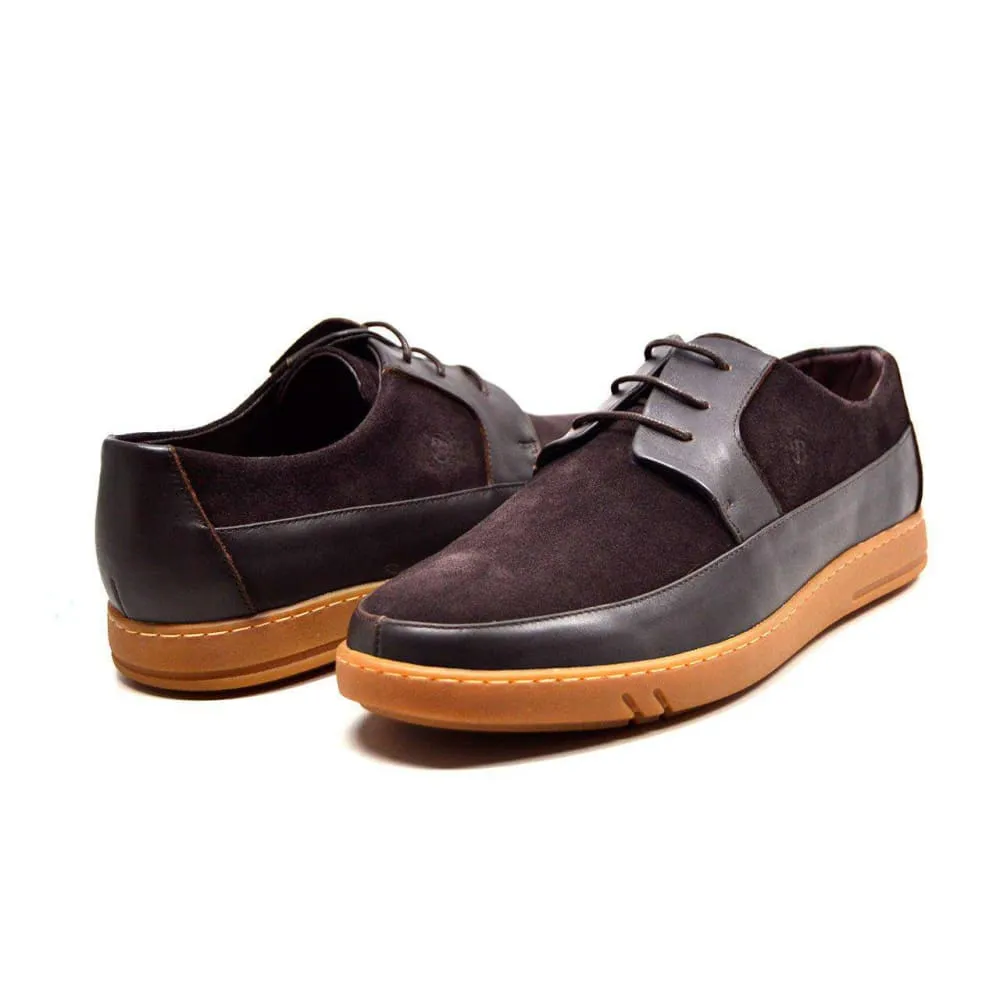 British Walkers Westminster Vintage Bally Style Men's Leather and Suede Low Top Sneakers