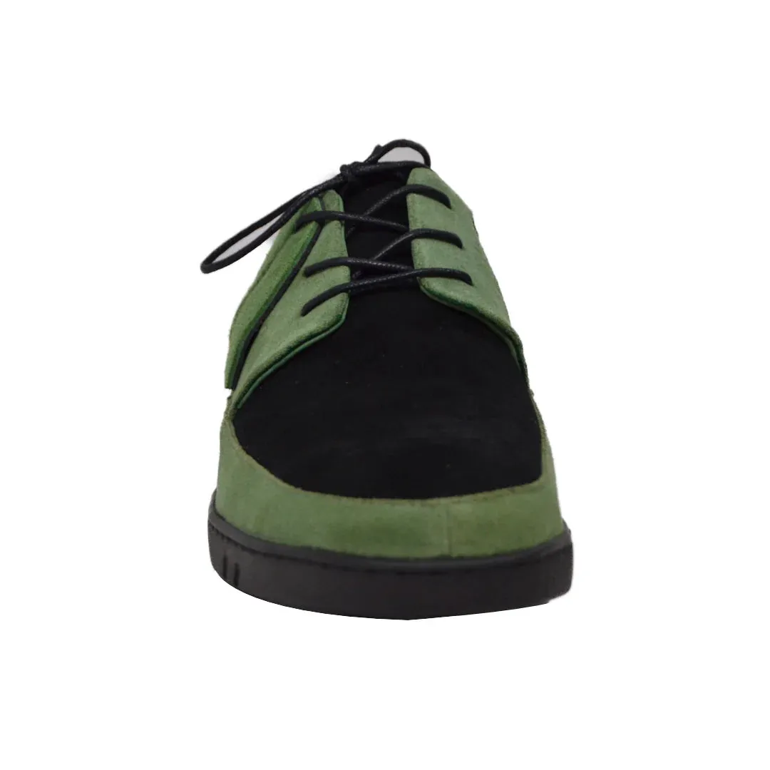 British Walkers Westminster Vintage Bally Style Men's Leather and Suede Low Top Sneakers
