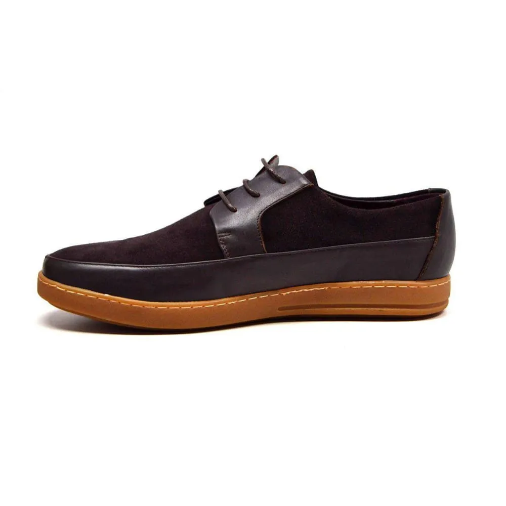 British Walkers Westminster Vintage Bally Style Men's Leather and Suede Low Top Sneakers