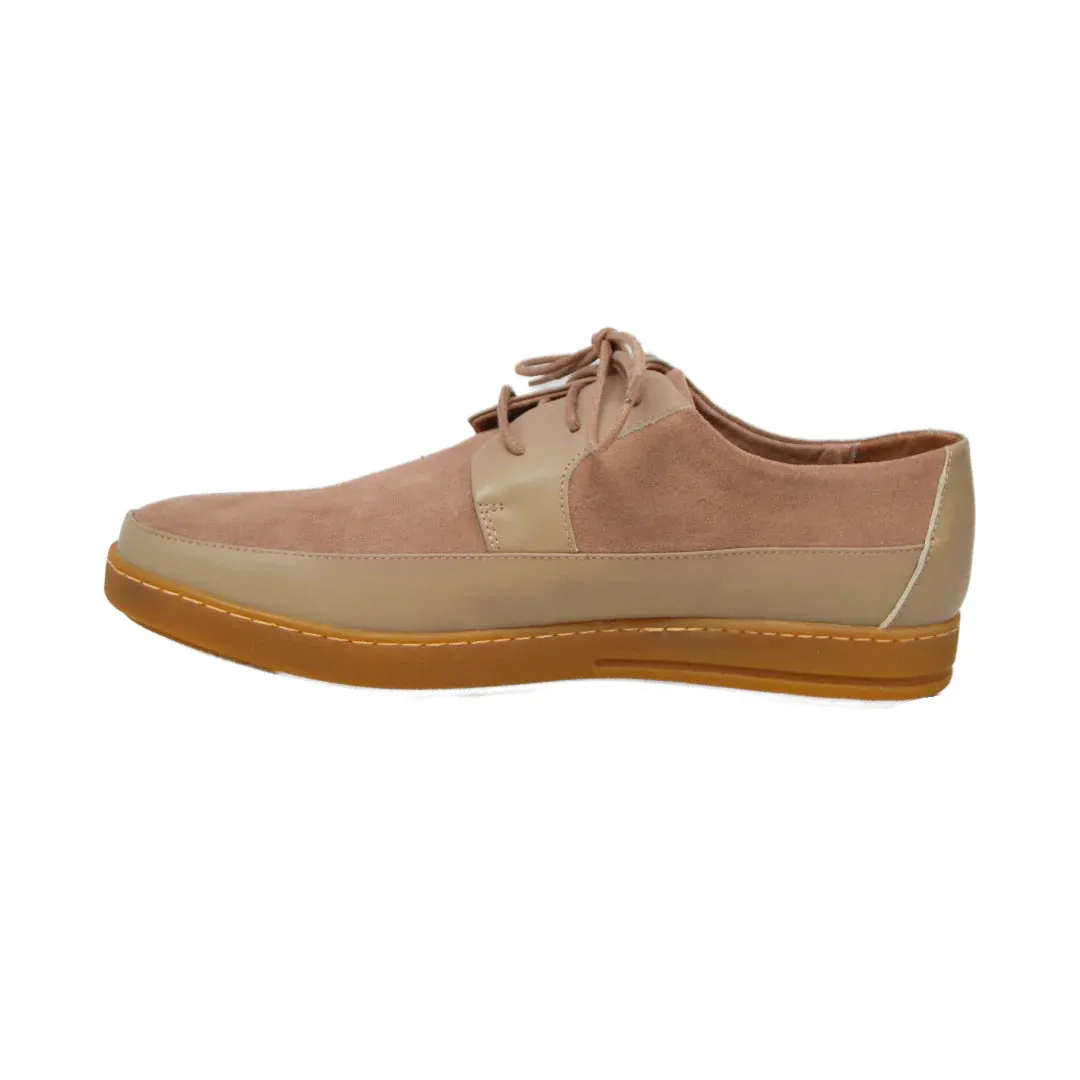 British Walkers Westminster Vintage Bally Style Men's Leather and Suede Low Top Sneakers