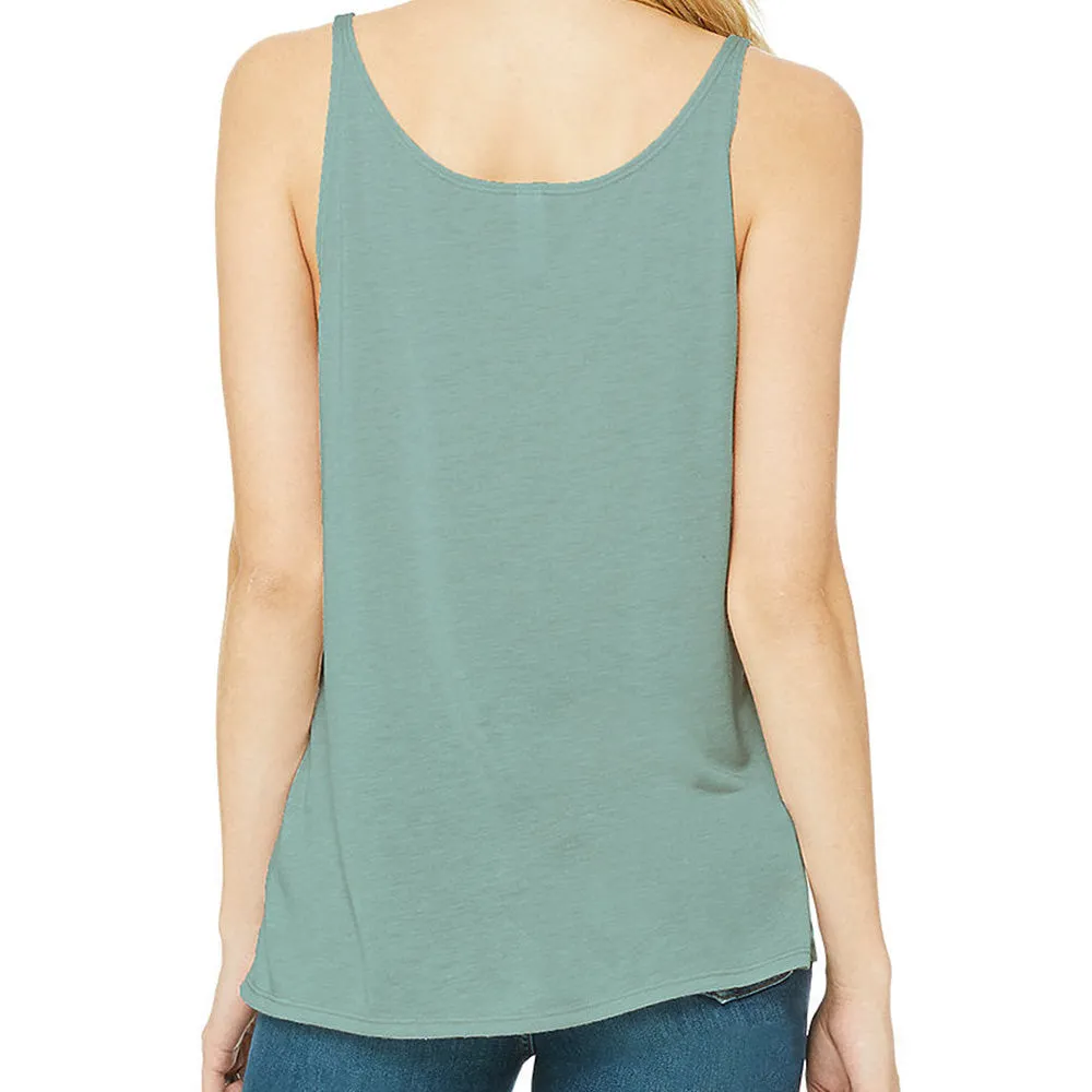 BSIM Women's Slouchy Tank -Dusty Blue