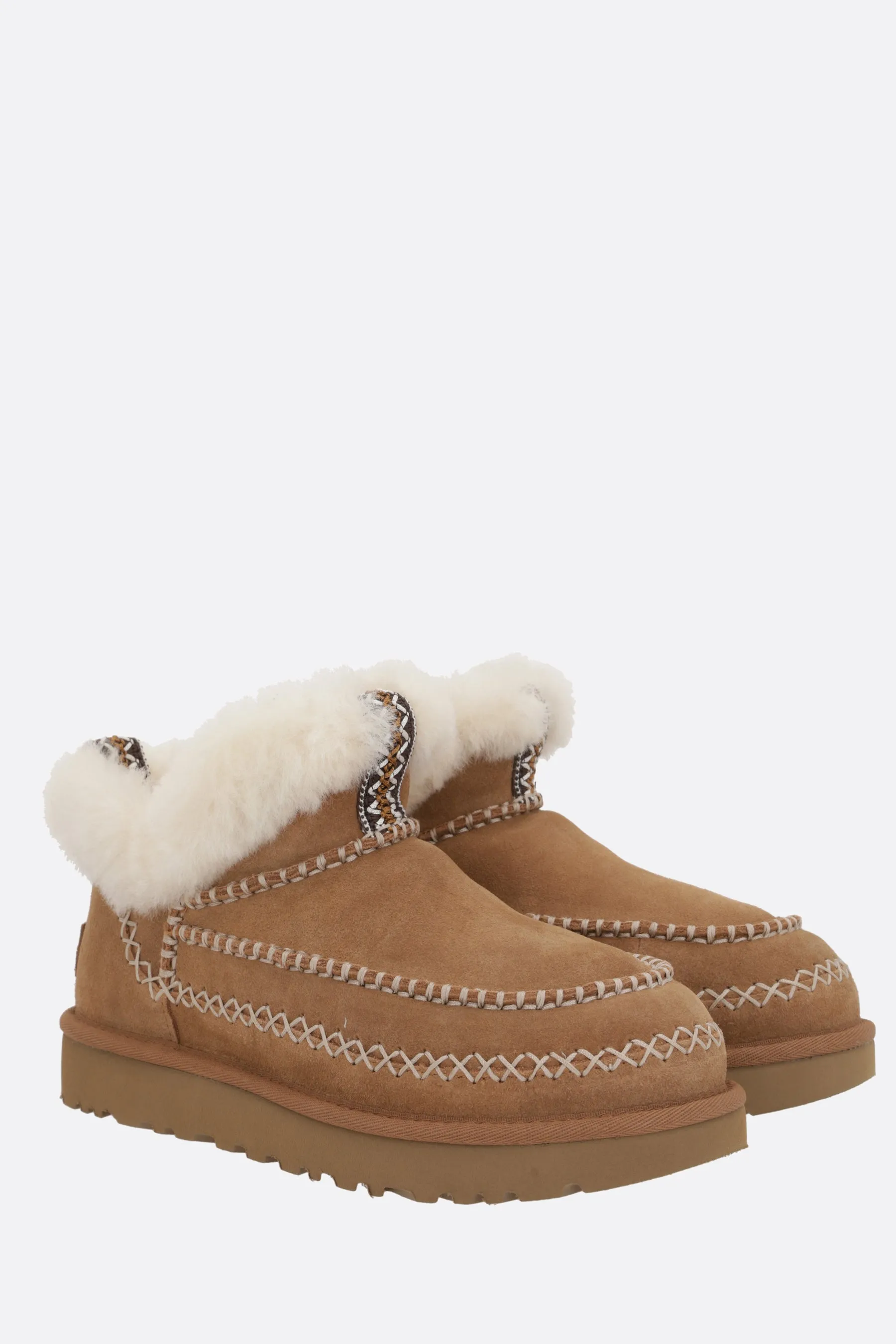 Classic Ultra Mini Alpine suede ankle boots