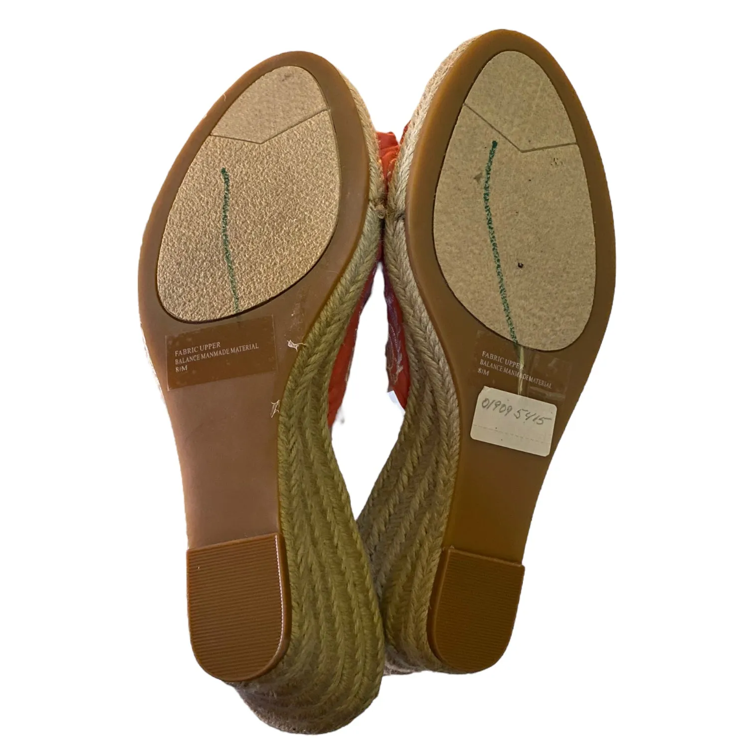 Coldwater Creek Embroidered Bandana Espadrille 8.5 NWOB
