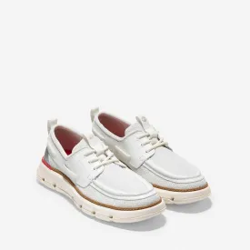 Cole Haan 4.ZeroGrand Regatta Nylon Men's Blanc de Blanc Boat Shoes