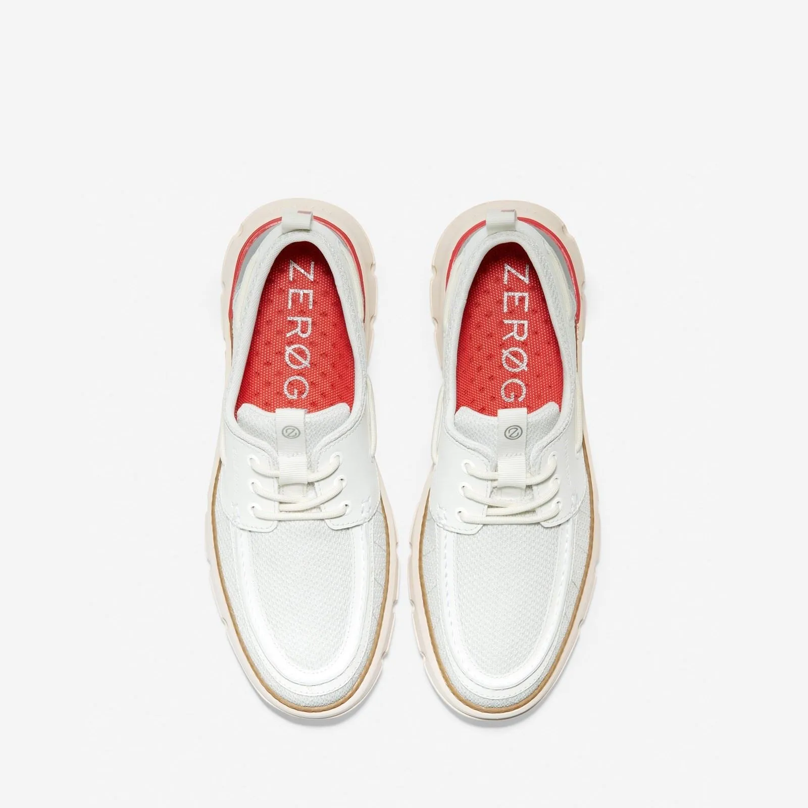 Cole Haan 4.ZeroGrand Regatta Nylon Men's Blanc de Blanc Boat Shoes