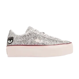Converse Chiara Ferragni x Wmns One Star Platform Ox 'Glitter' Sneakers, Silver