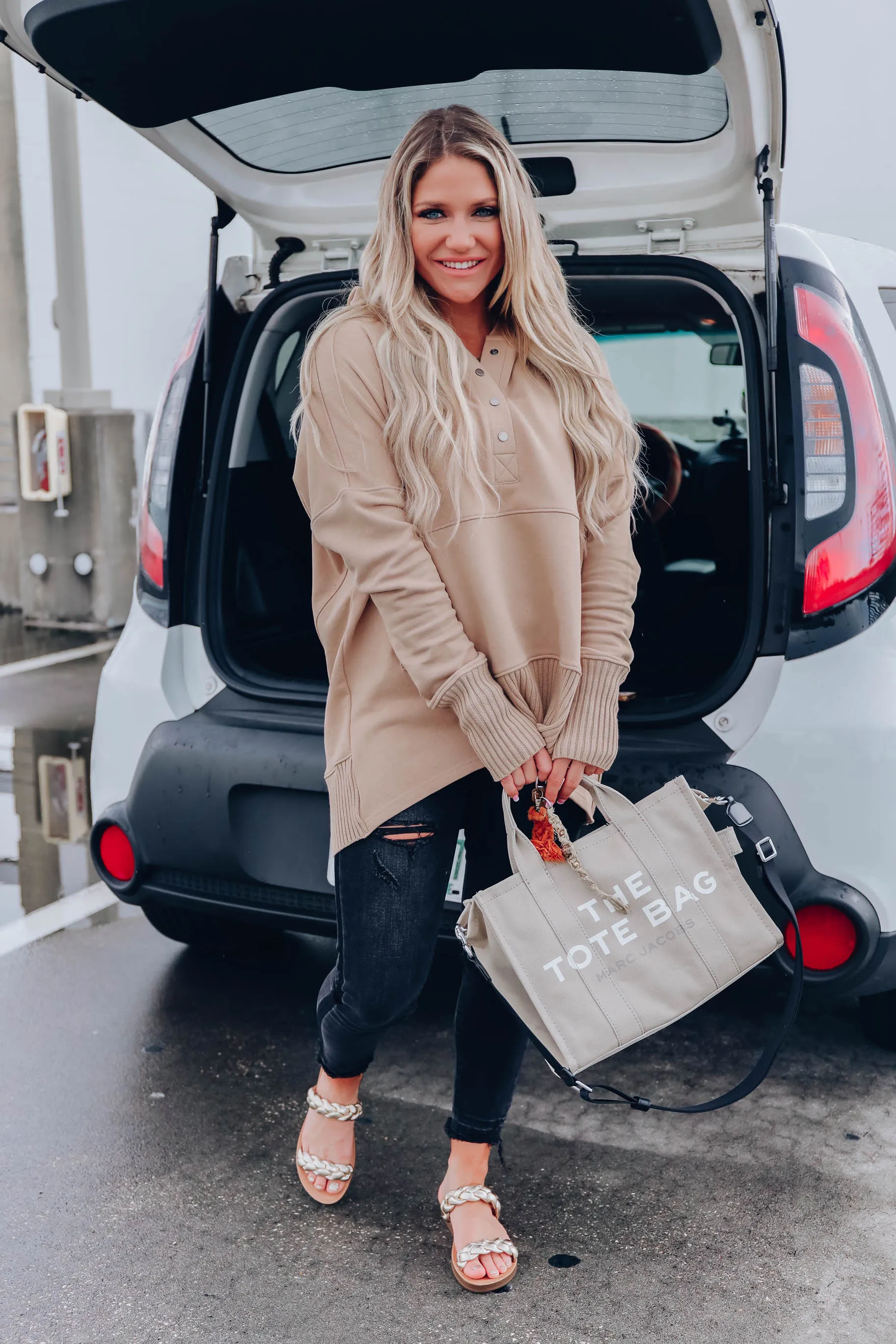 Cover Me Up Kangaroo Hoodie - Tan