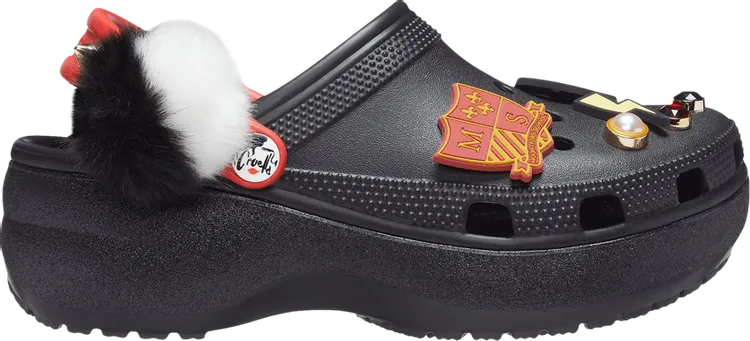 Cruella x Wmns Classic Platform Clog Expensive Taste Sneakers, black