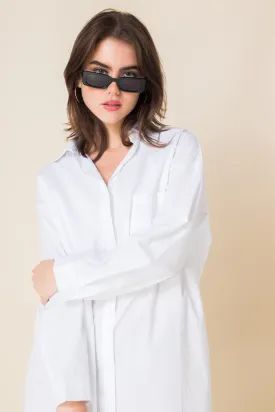 Daisy Street Cotton Midaxi Shirt Dress
