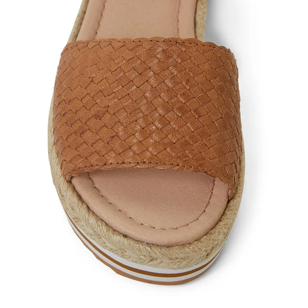 Debbie Sandal in Tan Leather