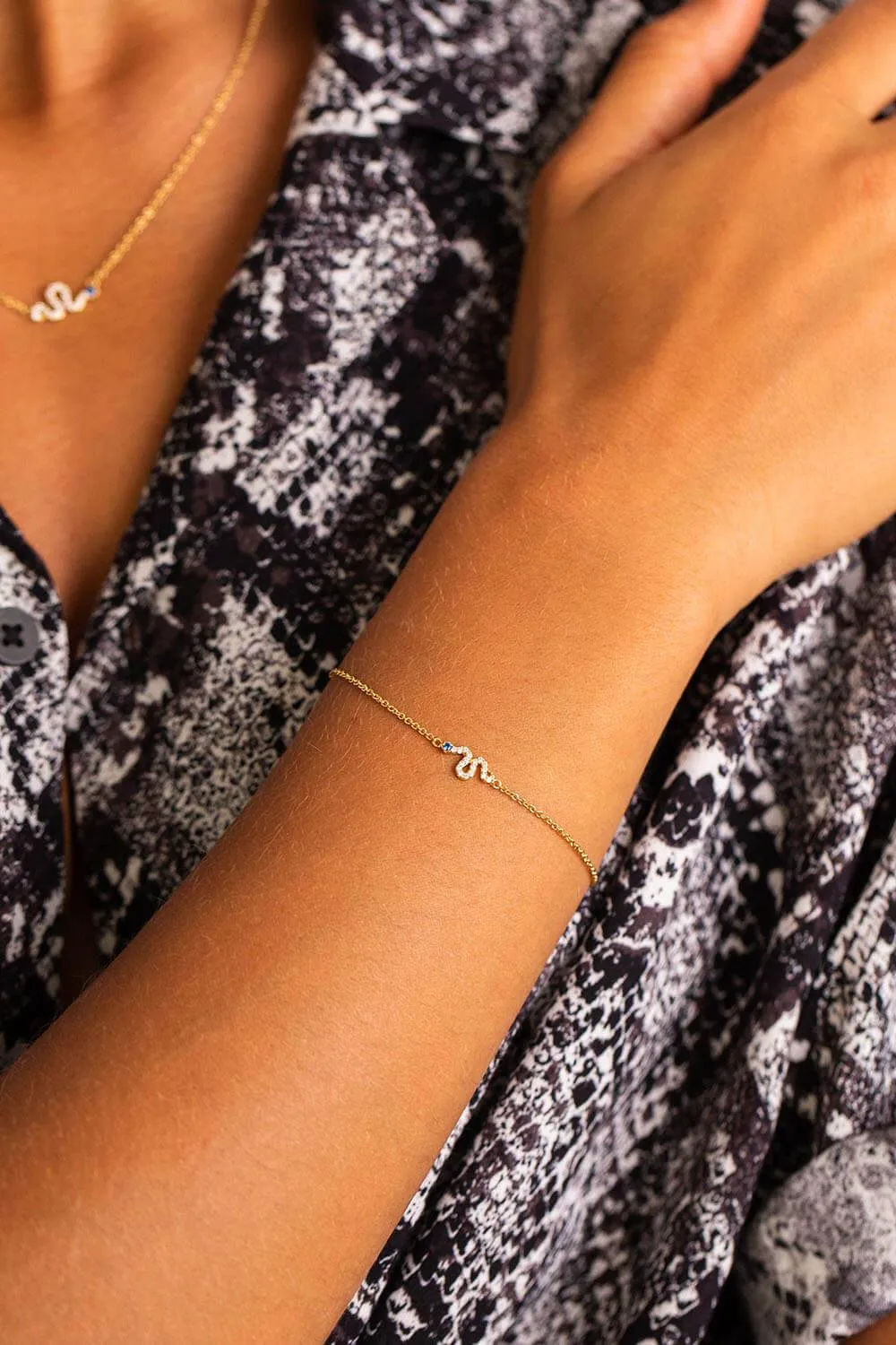 Desert Blues Bracelet 18k Gold Plated