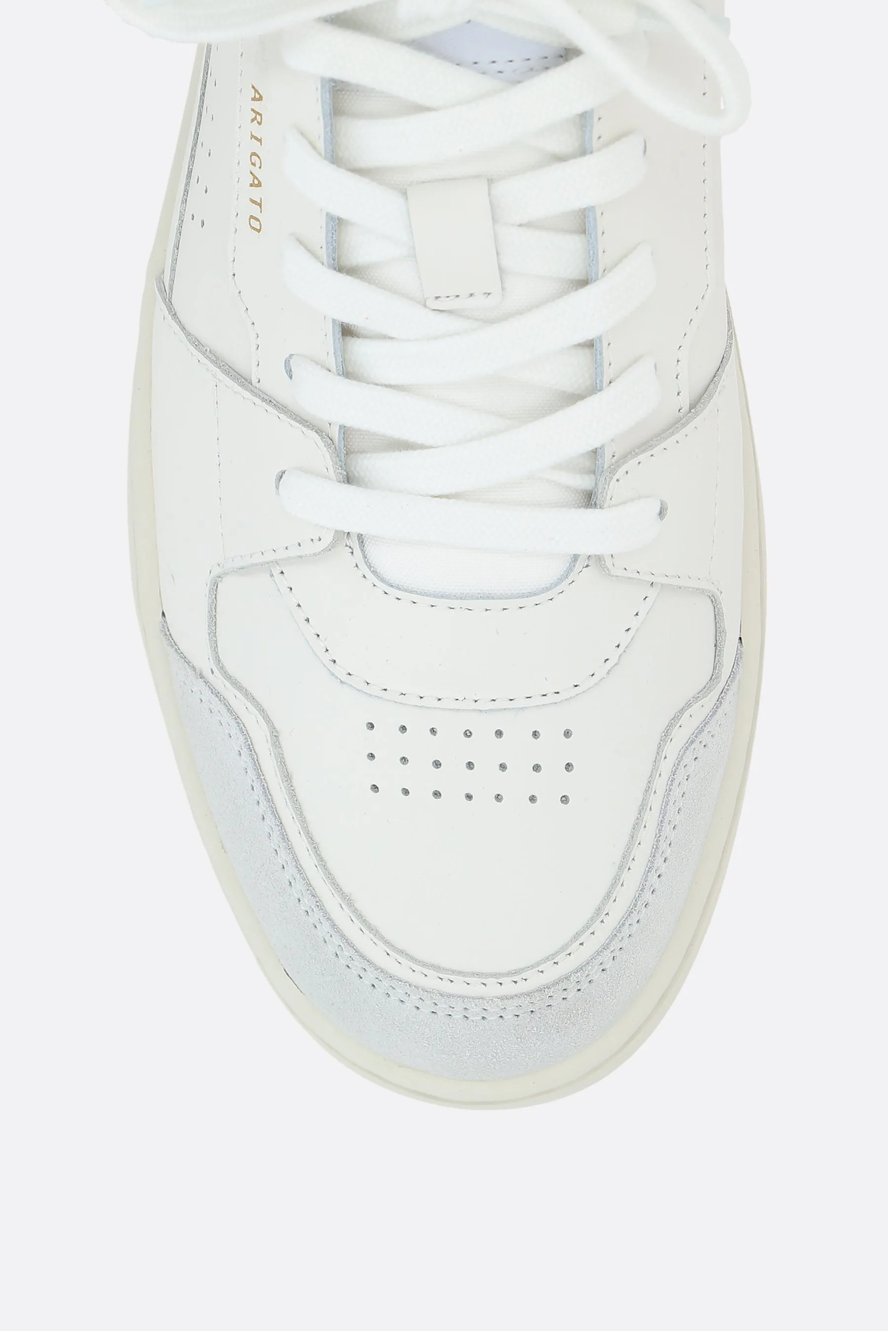 Dice Lo smooth leather and suede sneakers