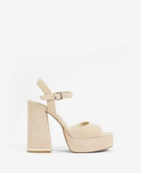 Dolly Ankle Strap Platform Heeled Sandal