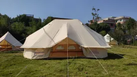 Dream House Large Waterproof Multi-People Cotton Canvas Four-Seasons Emperor Bell Tent