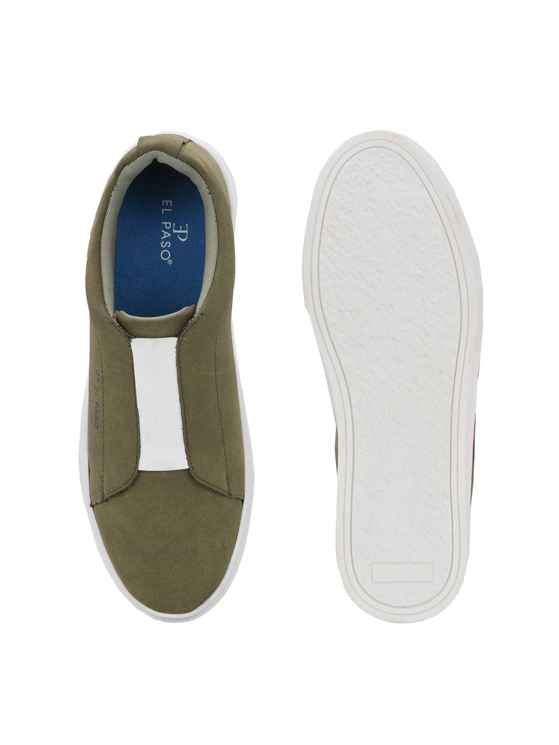 El PASO Men Round Toe Comfort Insole Lightweight Slip-On Sneakers - EP5204