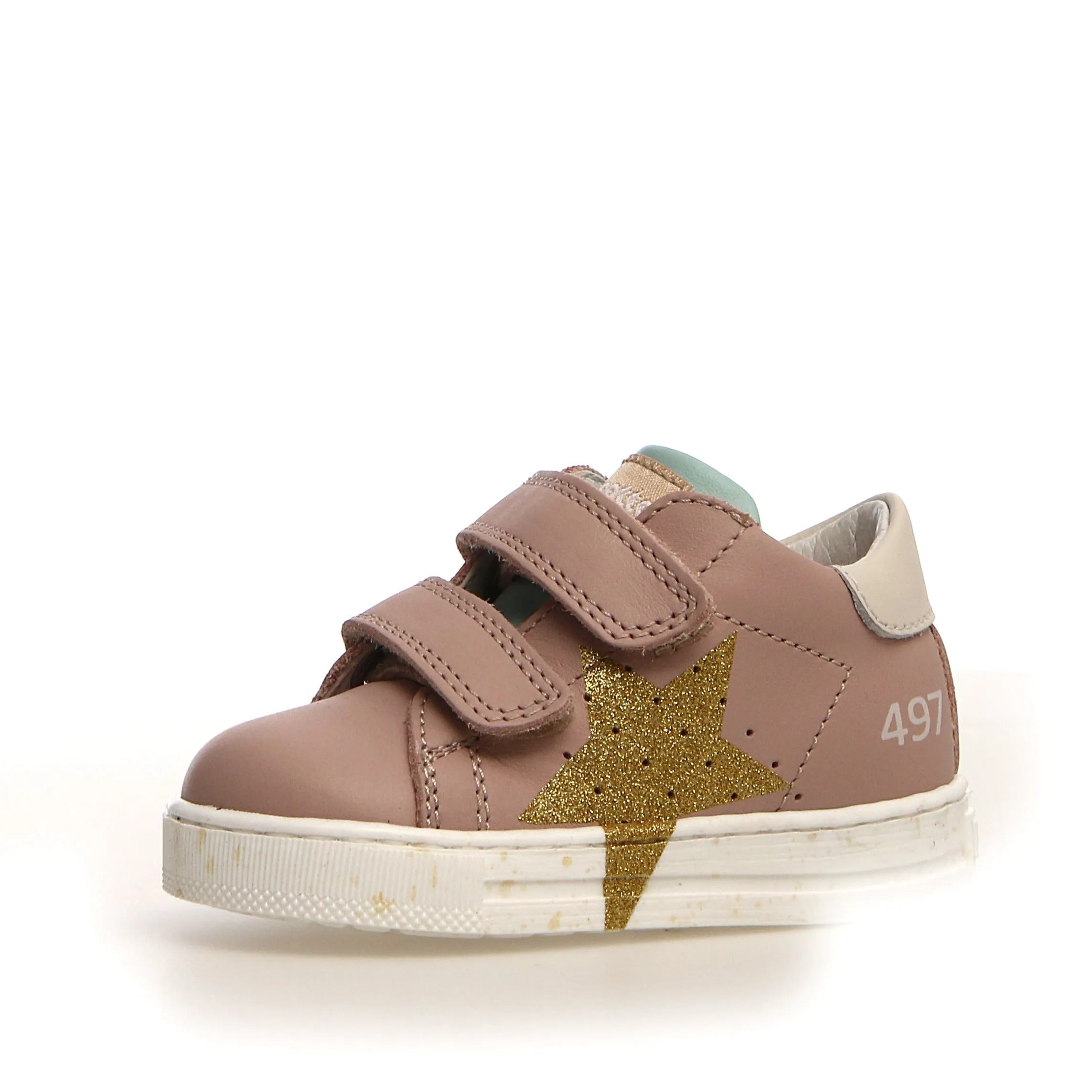 Falcotto Girl's Salazar Sneaker Shoes - Cipria/Gold/Milk